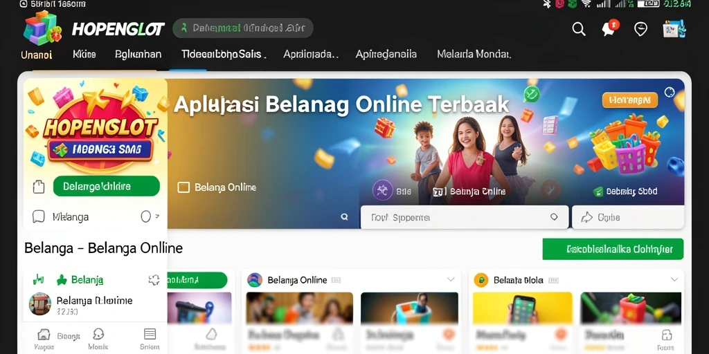 Tampilan antarmuka aplikasi HOPENGSLOT yang intuitif dan menarik.