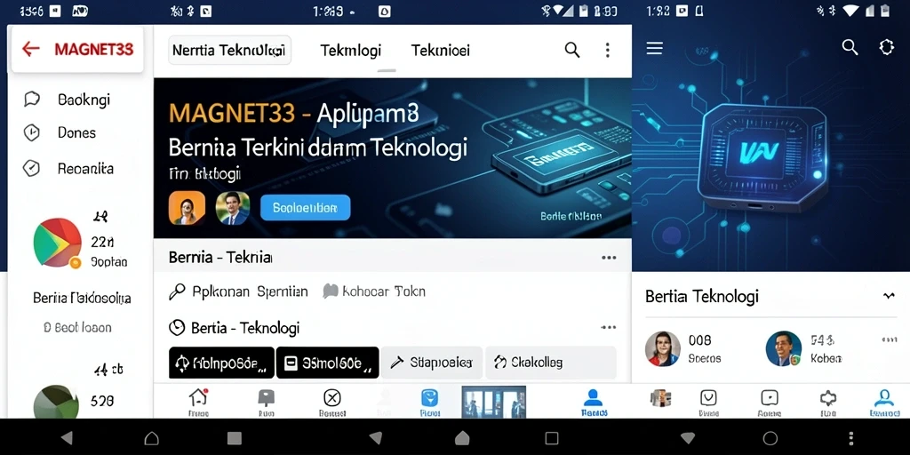 Antarmuka MAGNET33 yang modern dan informatif