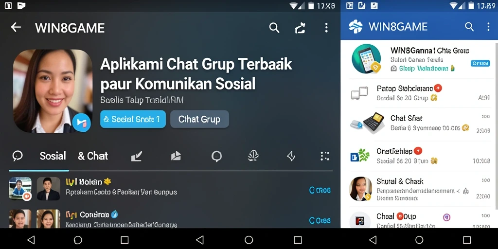 Antarmuka <strong>WIN8GAME</strong> yang modern dan mudah digunakan untuk chatting.